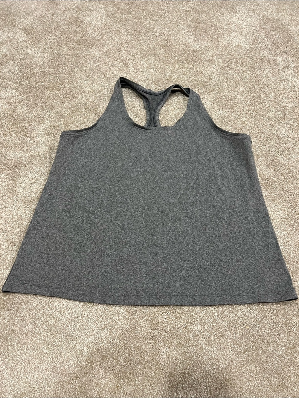 all in motion Charcoal Racerback Tank Top